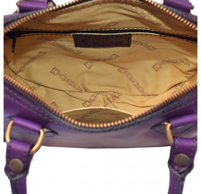 SMALL VACCHETTA CALF LADY’S MESSENGER WITH HANDLES