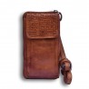 ALL -IN-ONE WOVEN LEATHER VERTICAL LADY'S PURSE