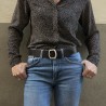 FULL BODY COWHIDE CASUAL BELT